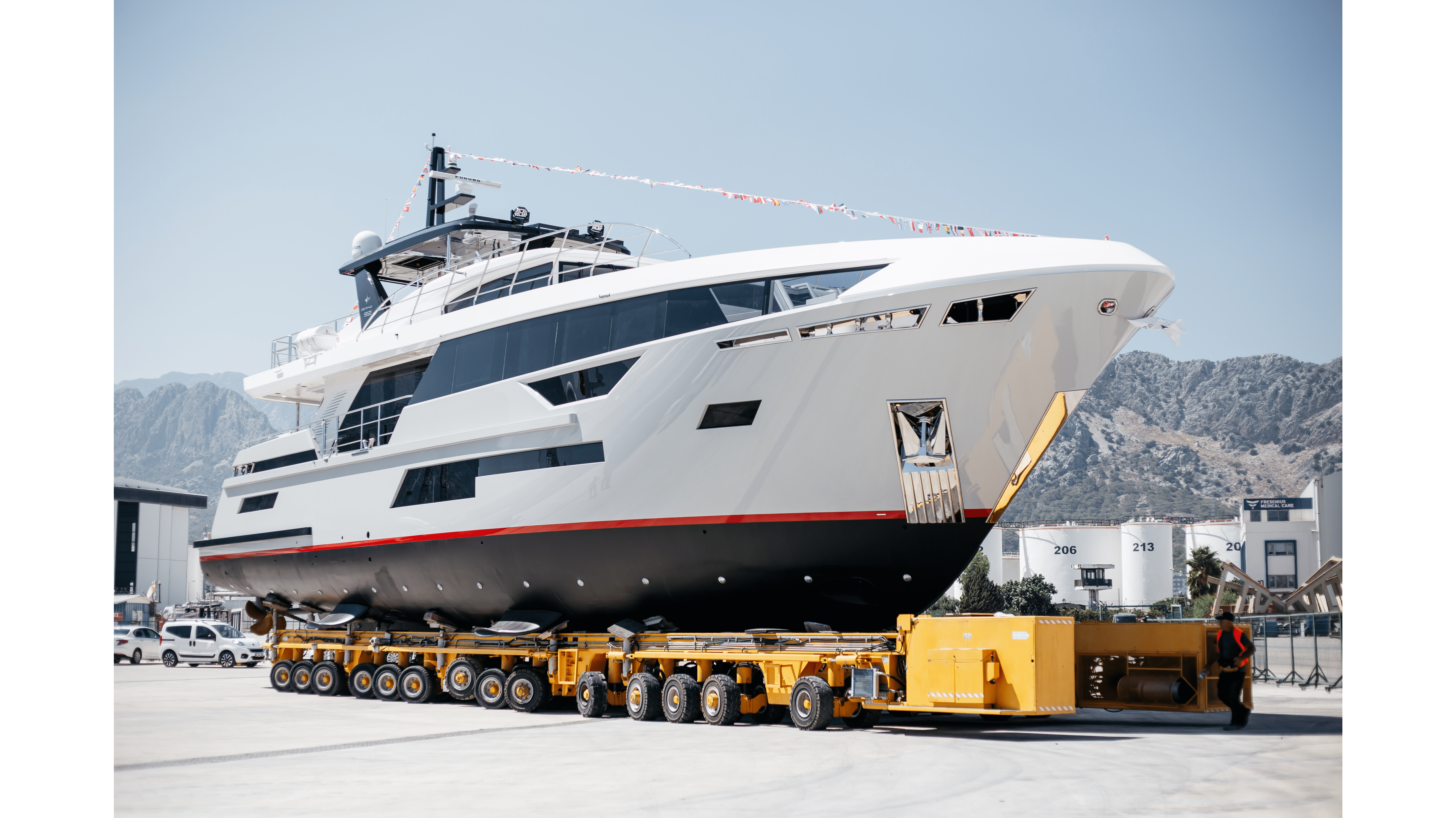 Bering 92 Superyacht Launch